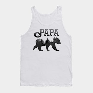 Papa Bear (Black) Tank Top